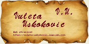 Vuleta Uskoković vizit kartica